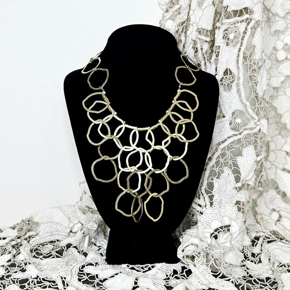 Anthro “Stone Harbor Bib Necklace” - Picture 1 of 13